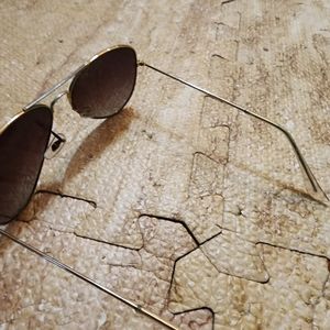 Rayban Aviatot style sunglasses, gold frames